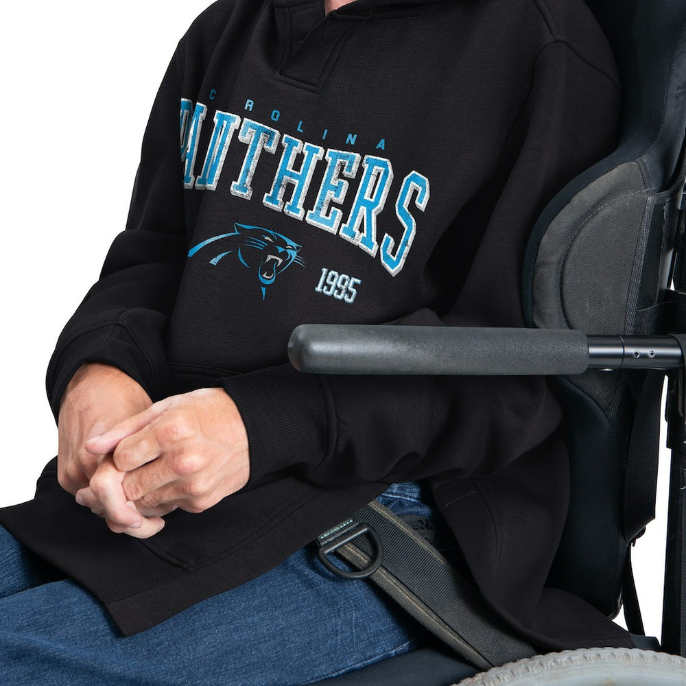 Carolina Panthers G-III Sports by Carl Banks Adaptive Team Spirit Graphic Fleece Pullover Hoodie Black | NFL