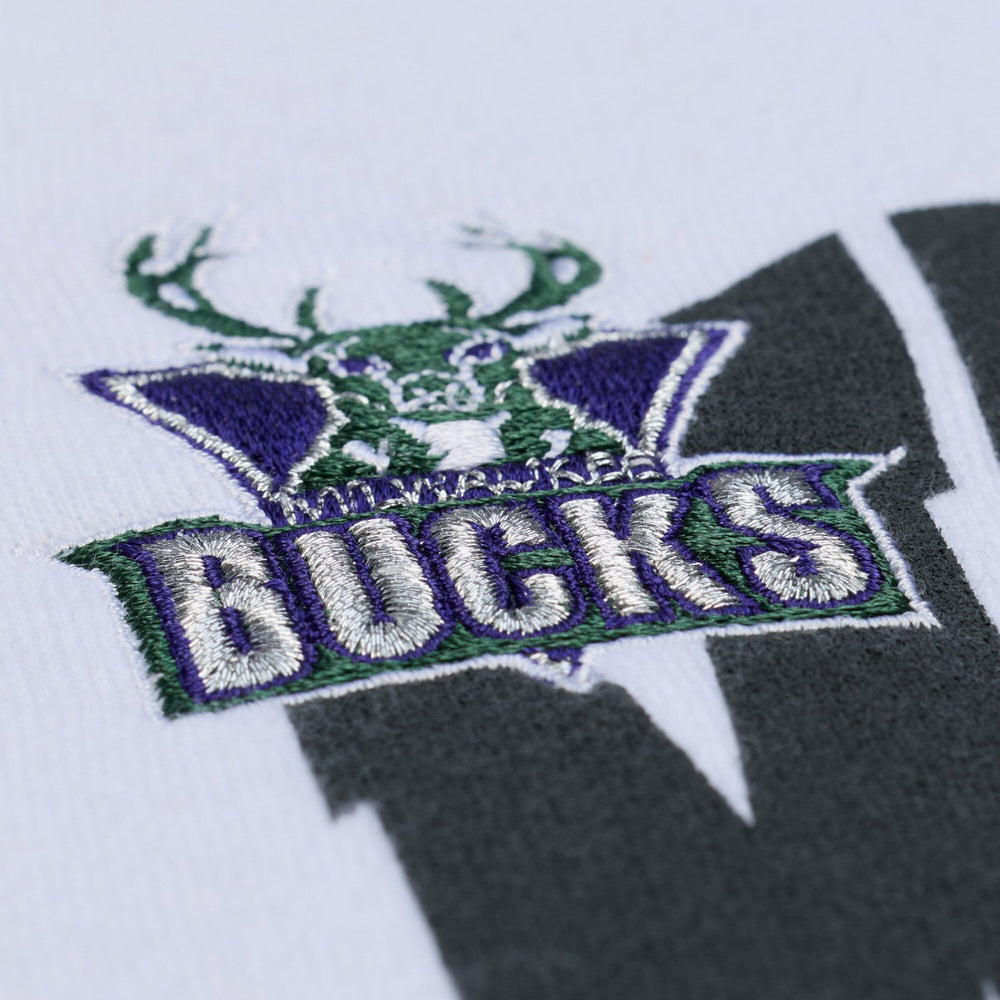 Milwaukee Bucks Women's Lightweight Block Letter Sweatshirt White - NBA
