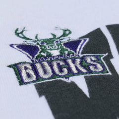 Milwaukee Bucks Women's Lightweight Block Letter Sweatshirt White - NBA