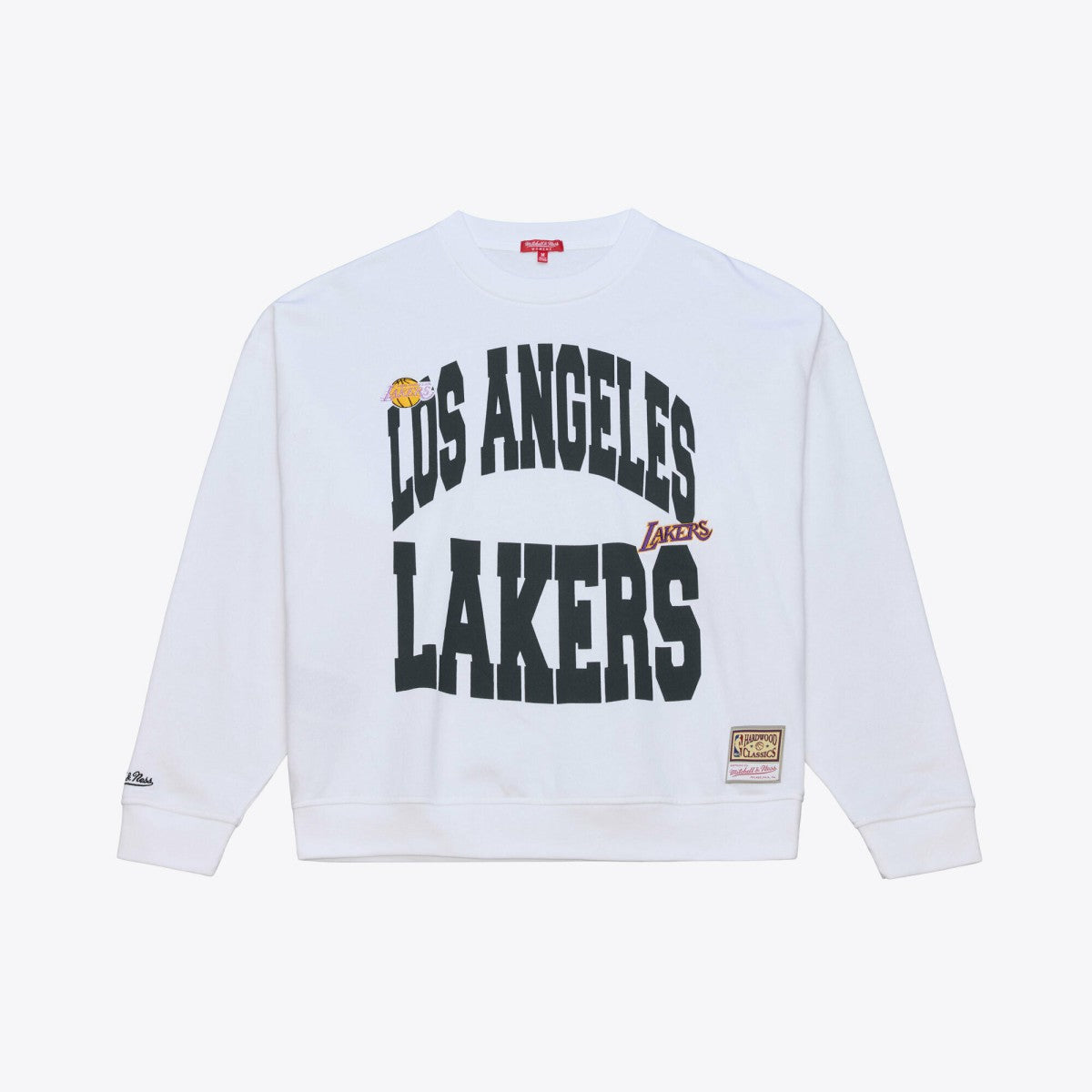 Los Angeles Lakers Women's Lightweight Block Letter Sweatshirt White - NBA