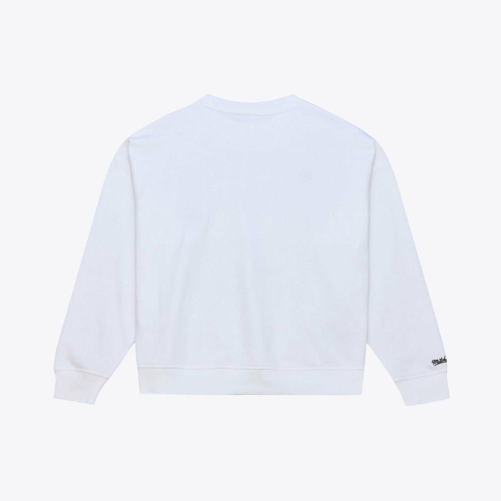Los Angeles Lakers Women's Lightweight Block Letter Sweatshirt White - NBA