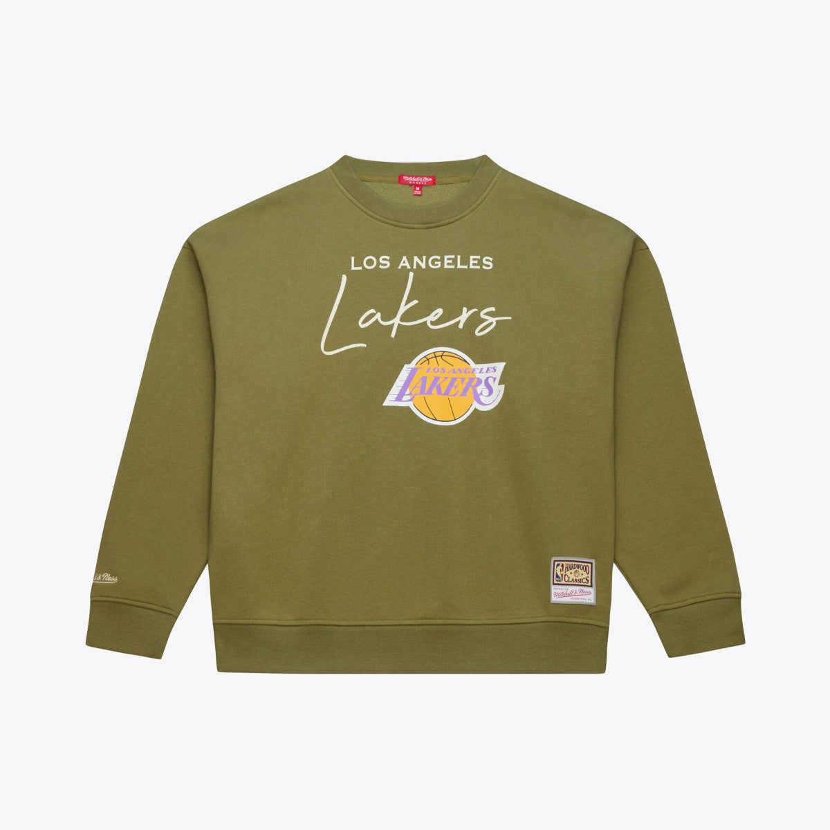 Los Angeles Lakers Women's Lightweight Script Sweatshirt Olive - NBA