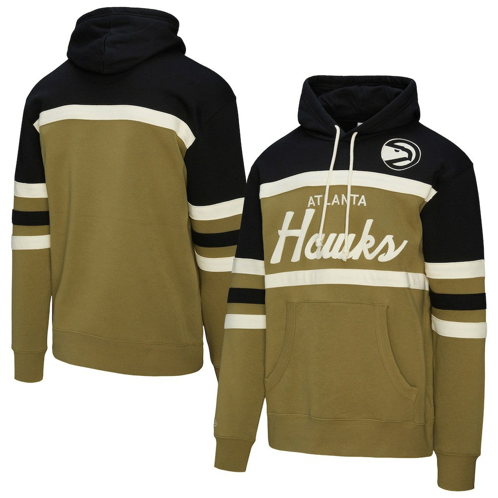 Atlanta Hawks Double Clutch Head Coach Hoodie Olive/Black - NBA