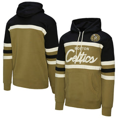 Boston Celtics Double Clutch Head Coach Hoodie Olive - NBA