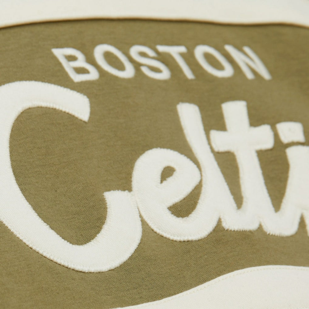 Boston Celtics Double Clutch Head Coach Hoodie Olive - NBA