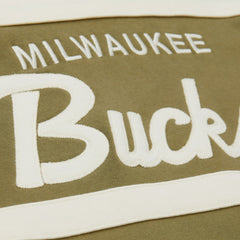 Milwaukee Bucks Double Clutch Head Coach Hoodie Olive - NBA