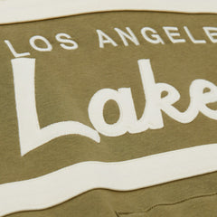 Los Angeles Lakers Double Clutch Head Coach Hoodie Olive/Black - NBA