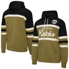 New York Knicks Double Clutch Head Coach Hoodie Olive/Black - NBA