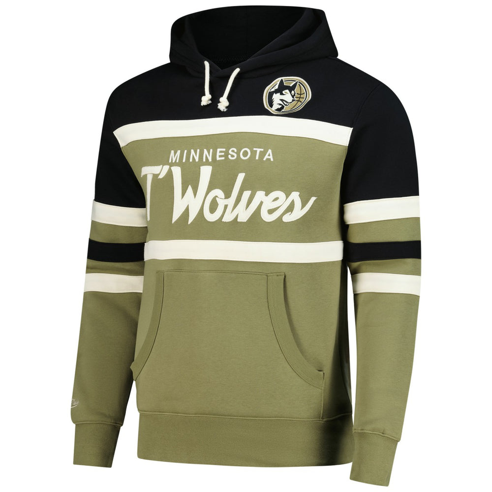 Minnesota Timberwolves Double Clutch Head Coach Hoodie Olive/Black - NBA