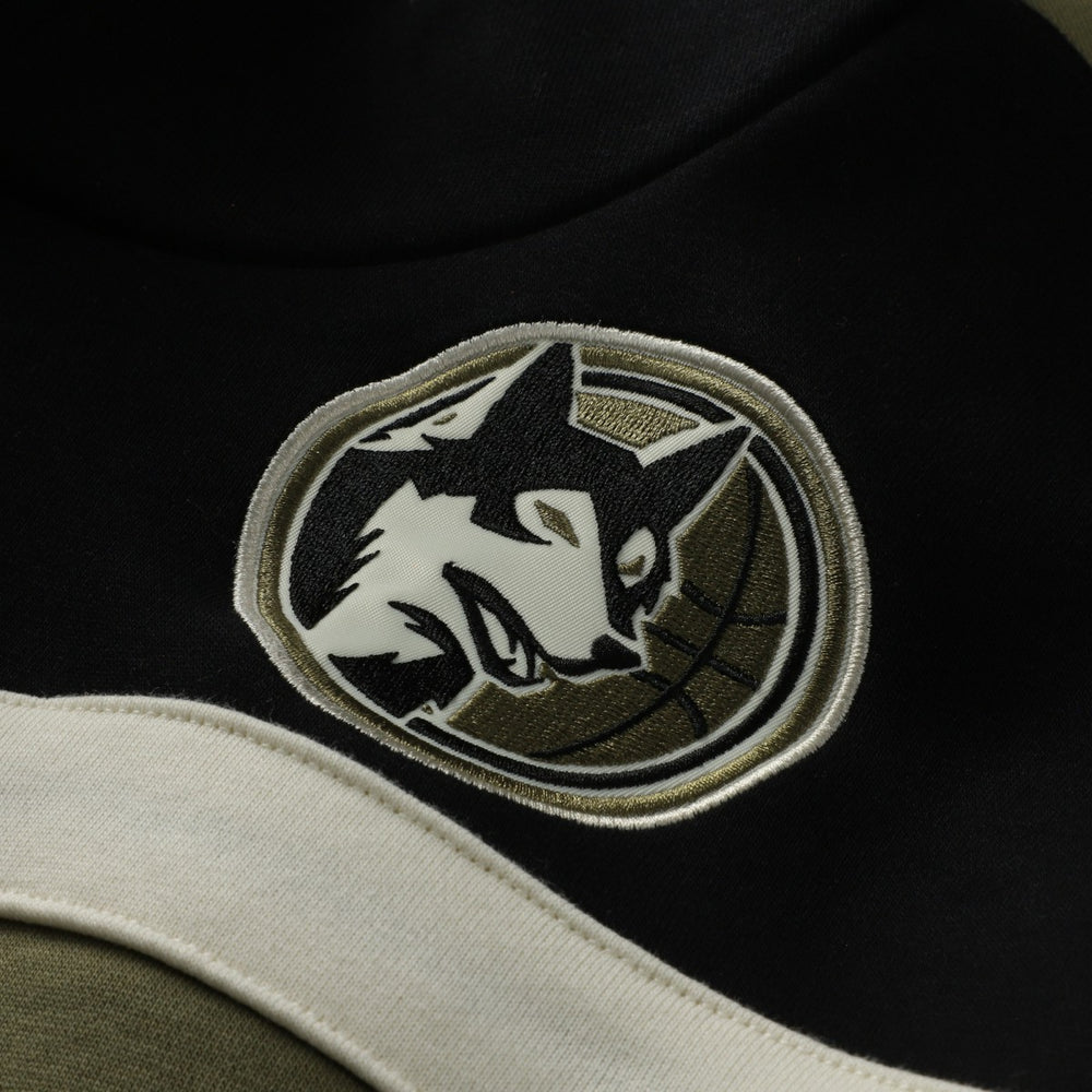 Minnesota Timberwolves Double Clutch Head Coach Hoodie Olive/Black - NBA