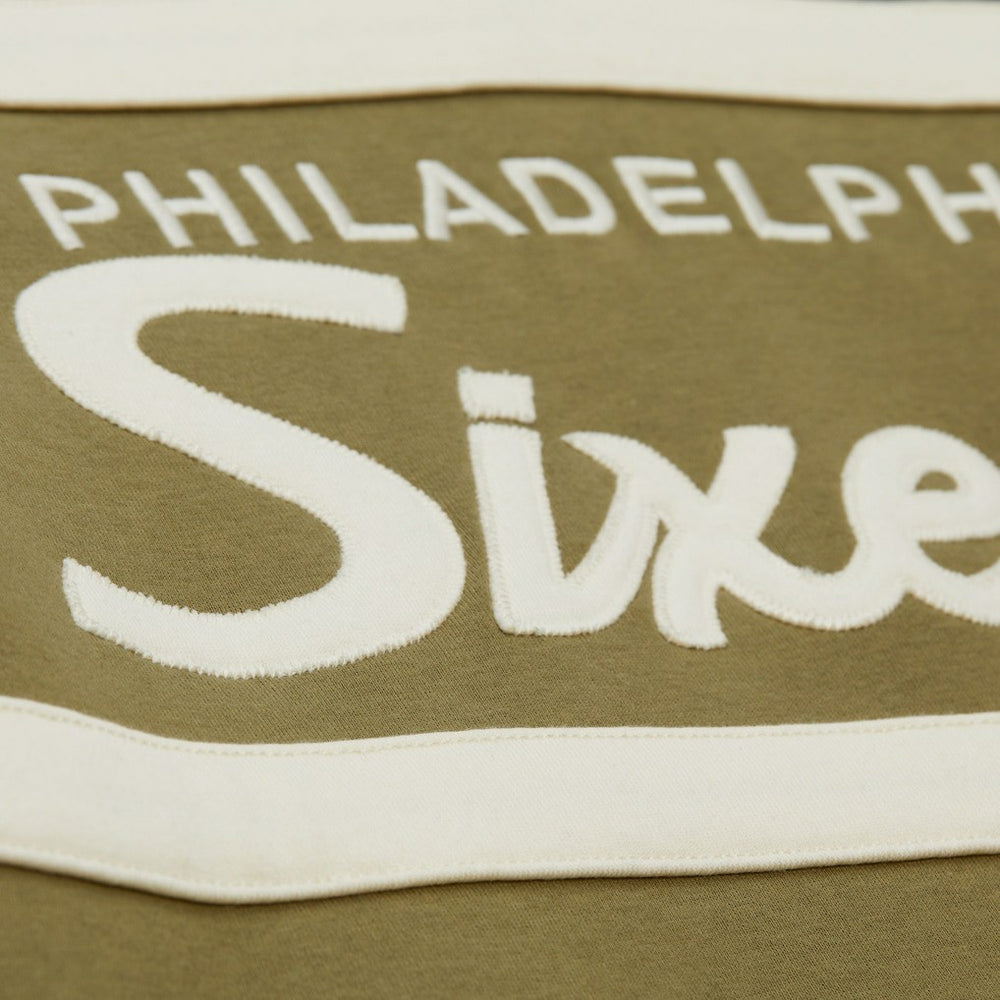 Philadelphia 76ers Double Clutch Head Coach Hoodie Olive - NBA