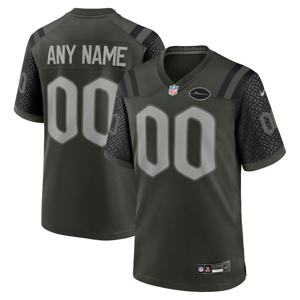 New York Jets 2025 Rivalries Collection Custom Game Jersey Gotham Green | Nike for Sale