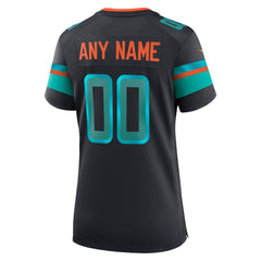 Miami Dolphins Women's 2025 Rivalries Collection Custom Game Jersey Pitch Blue | Nike for Sale