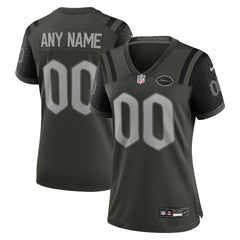 New York Jets Women's 2025 Rivalries Collection Custom Game Jersey Gotham Green | Nike for Sale