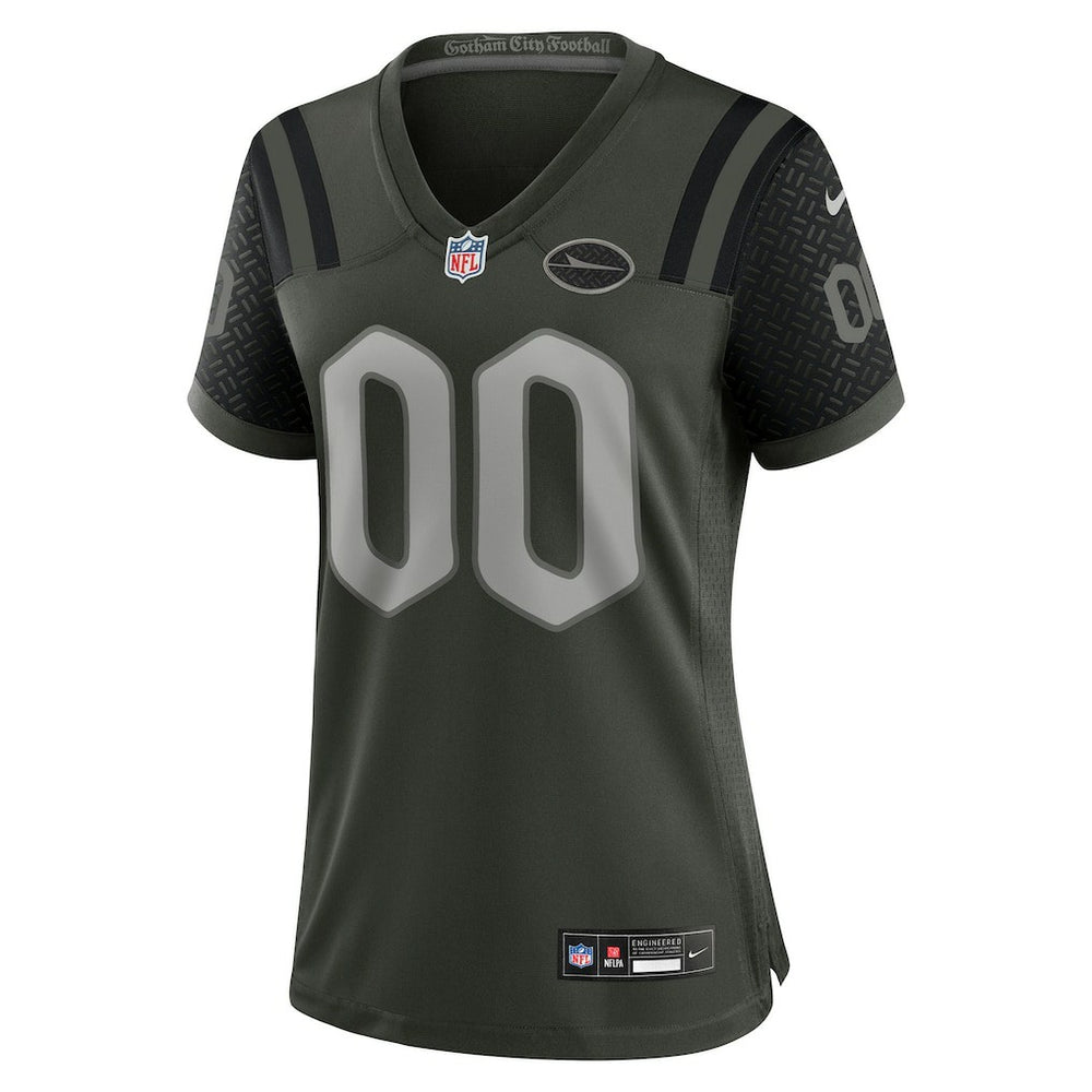New York Jets Women's 2025 Rivalries Collection Custom Game Jersey Gotham Green | Nike for Sale