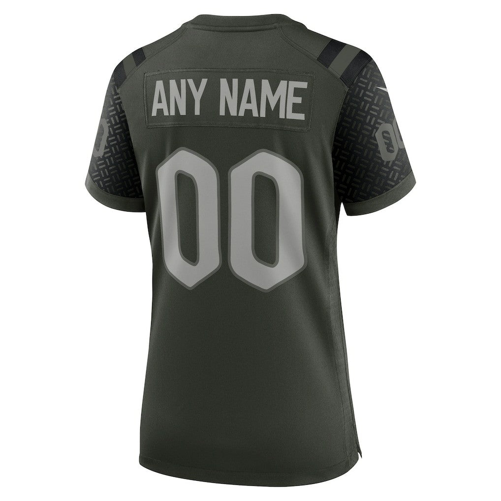 New York Jets Women's 2025 Rivalries Collection Custom Game Jersey Gotham Green | Nike for Sale