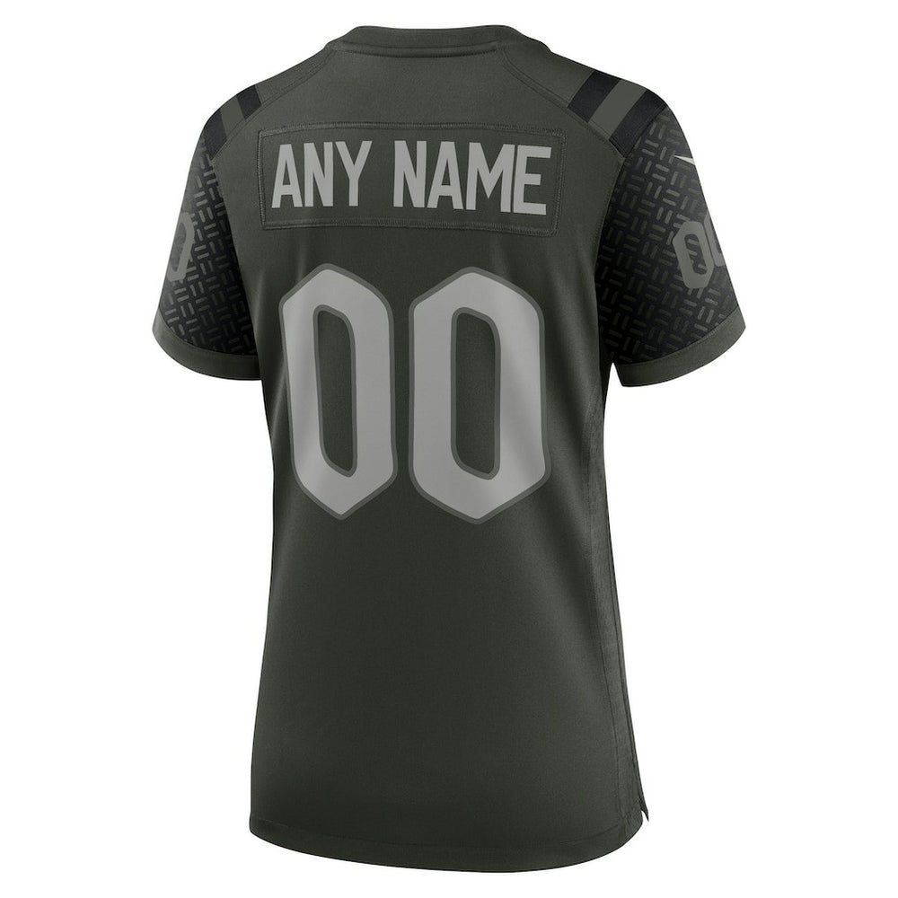 New York Jets Women's 2025 Rivalries Collection Custom Game Jersey Gotham Green | Nike for Sale
