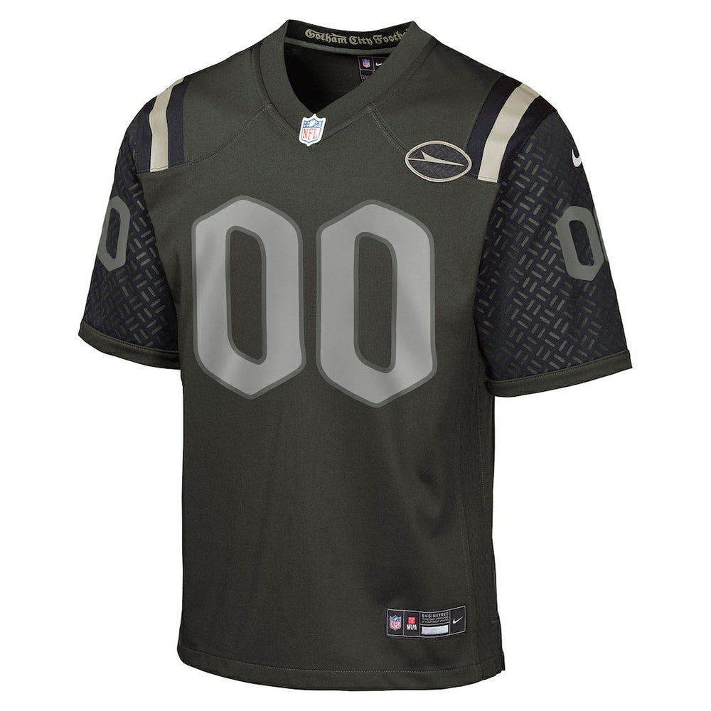 New York Jets Youth 2025 Rivalries Collection Custom Game Jersey Gotham Green | Nike for Sale