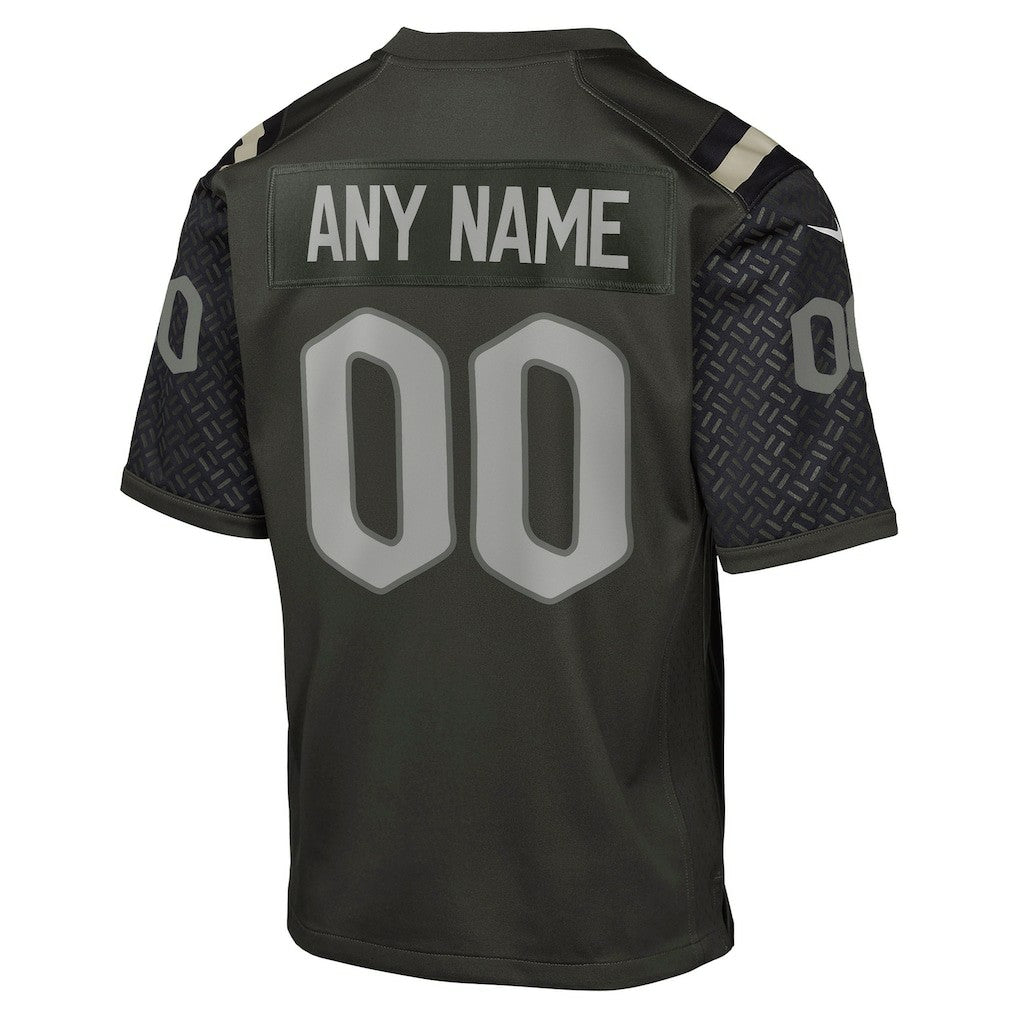 New York Jets Youth 2025 Rivalries Collection Custom Game Jersey Gotham Green | Nike for Sale