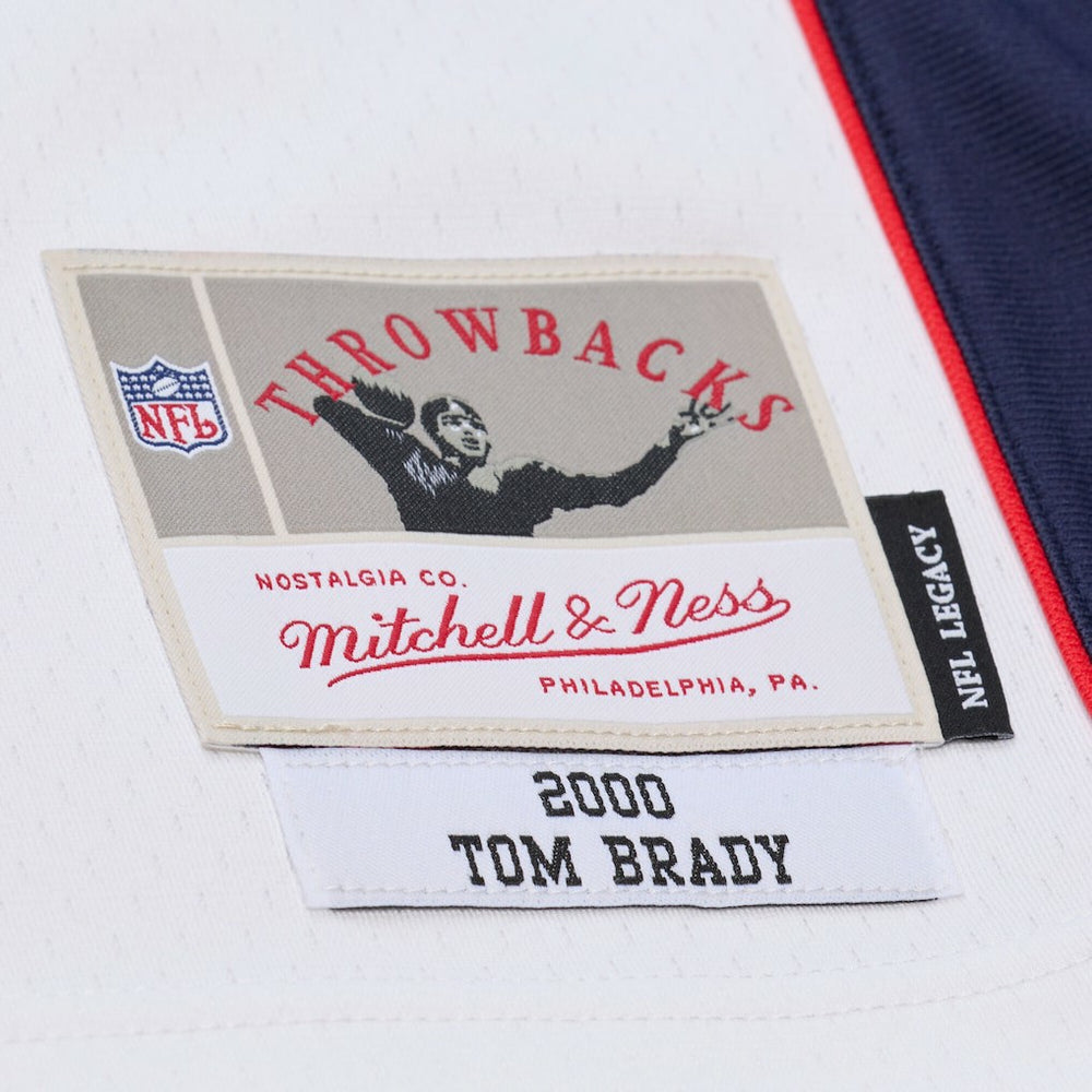 Tom Brady New England Patriots 2000 Legacy Replica Jersey White | Mitchell & Ness
