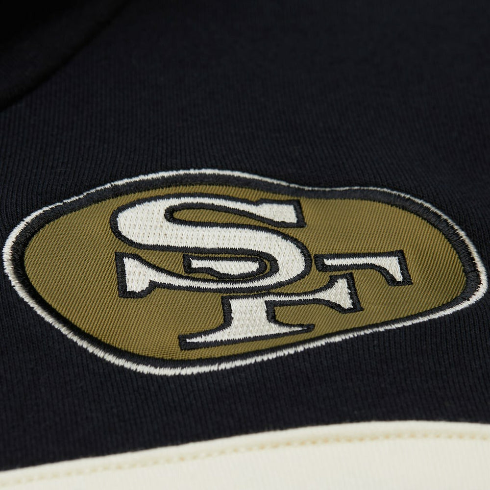 San Francisco 49ers Vintage Logo Head Coach Hoodie Olive | Mitchell & Ness