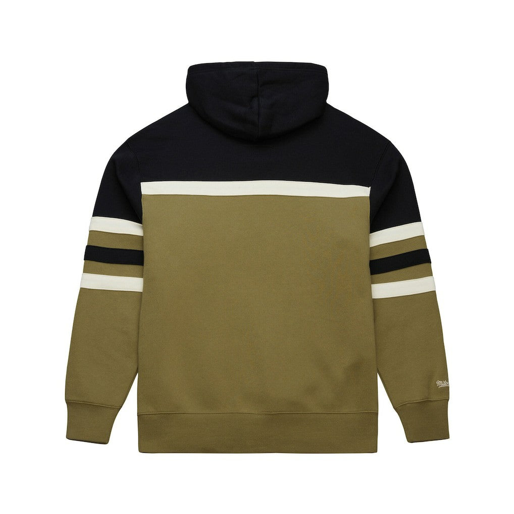 Buffalo Bills Vintage Logo Head Coach Hoodie Olive | Mitchell & Ness