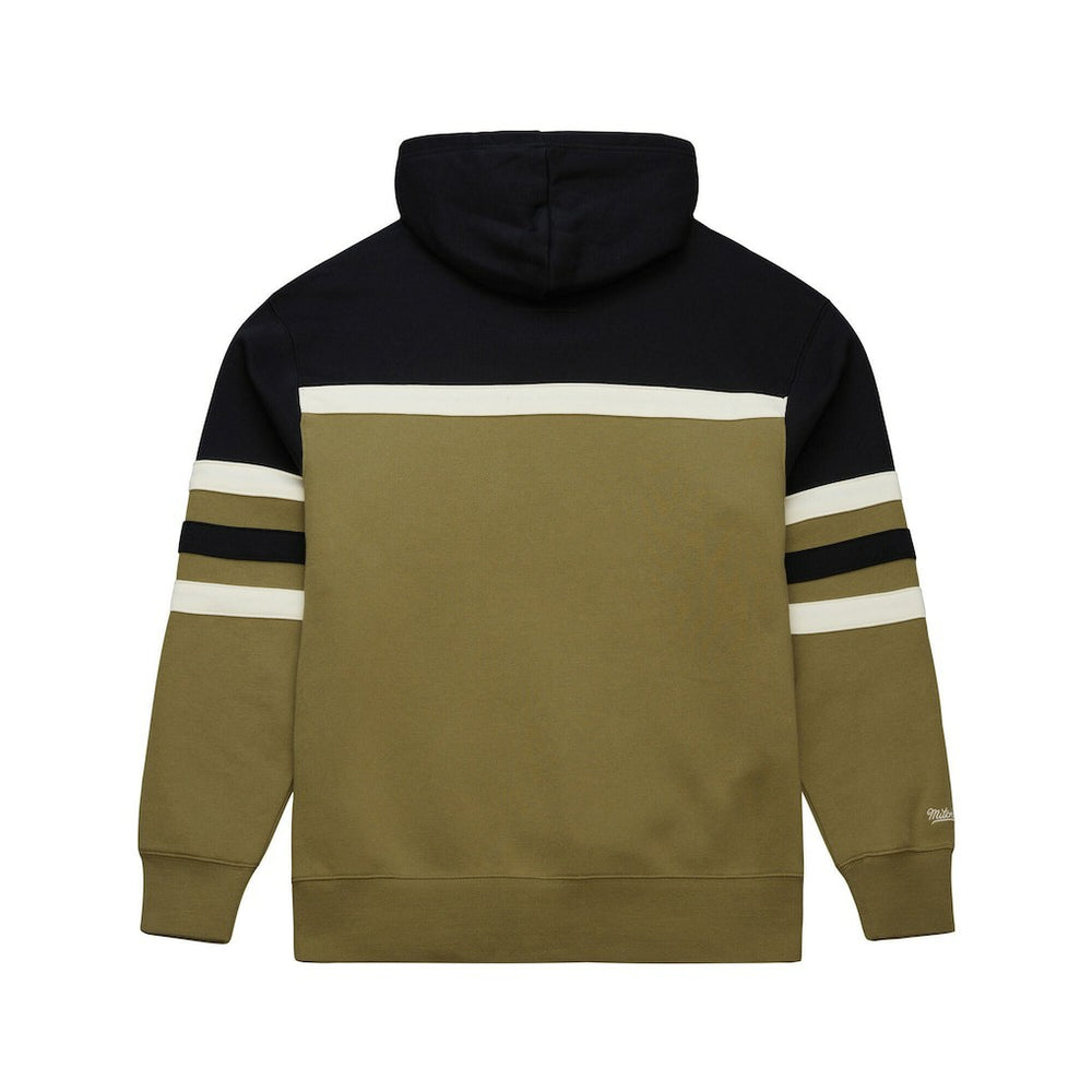Buffalo Bills Vintage Logo Head Coach Hoodie Olive | Mitchell & Ness