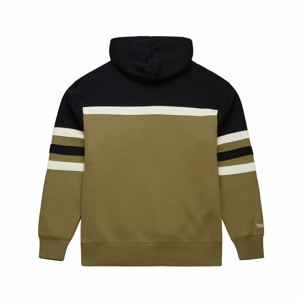 Detroit Lions Vintage Logo Head Coach Hoodie Olive | Mitchell & Ness