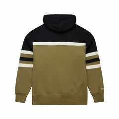 Detroit Lions Vintage Logo Head Coach Hoodie Olive | Mitchell & Ness