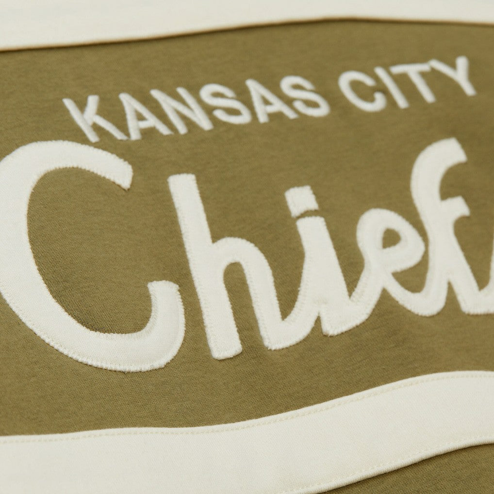 Kansas City Chiefs Vintage Logo Head Coach Hoodie Olive | Mitchell & Ness