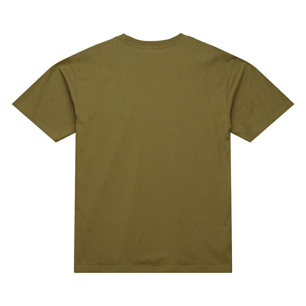 Buffalo Bills Vintage Logo Premium T-Shirt Olive | Mitchell & Ness