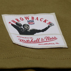 Buffalo Bills Vintage Logo Premium T-Shirt Olive | Mitchell & Ness