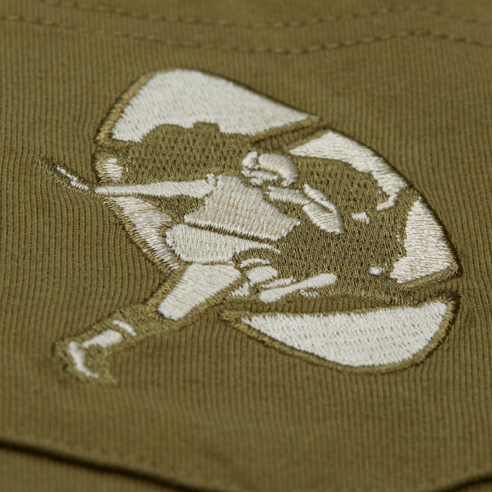Green Bay Packers Vintage Logo Premium T-Shirt Olive | Mitchell & Ness