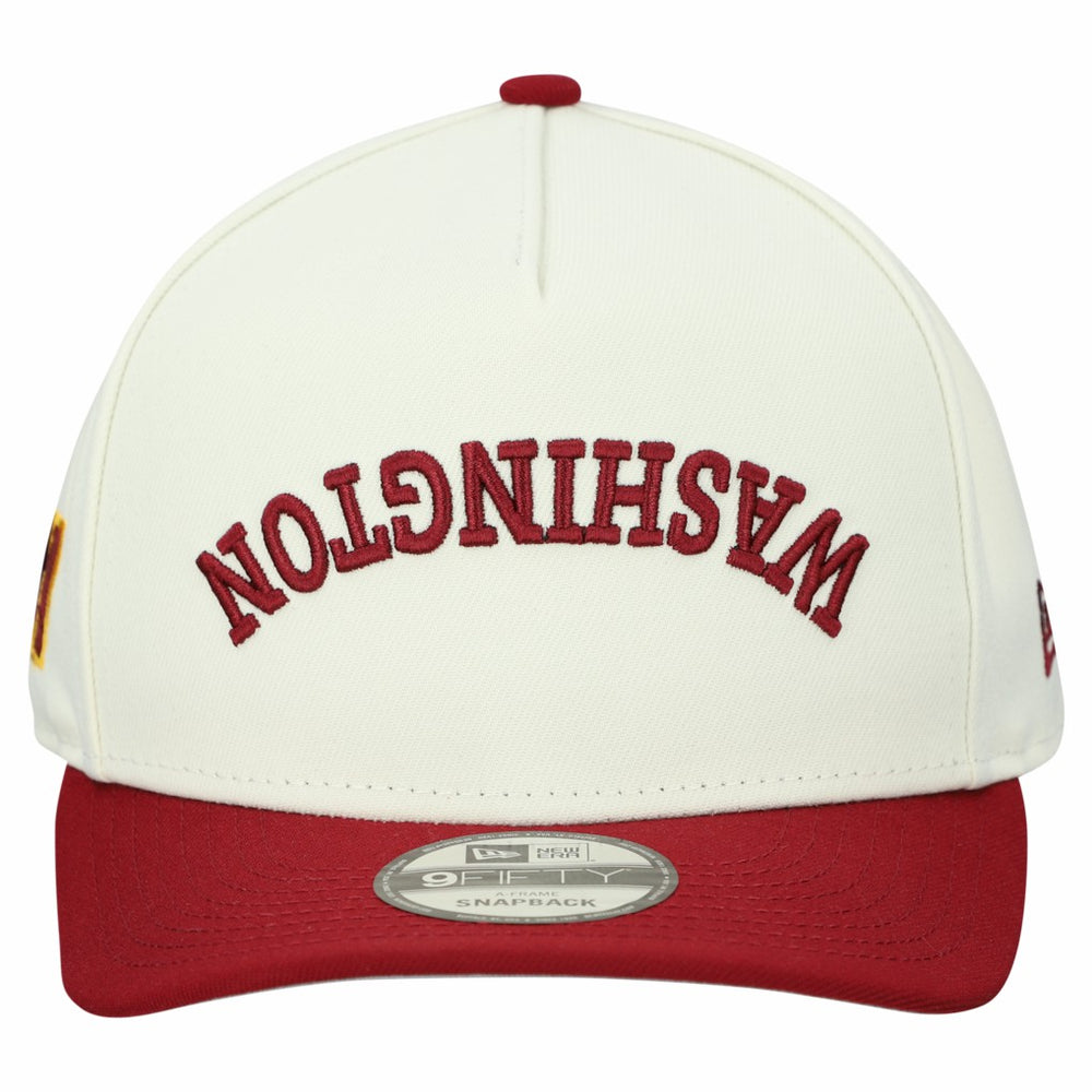Washington Commanders New Era Upside Down 9FIFTY A-Frame Snapback Hat Cream | NFL