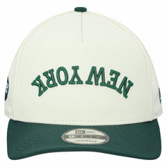 New York Jets New Era Upside Down 9FIFTY A-Frame Snapback Hat Cream | NFL