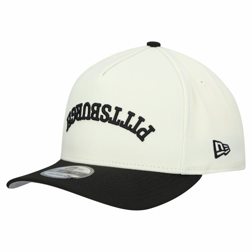 Pittsburgh Steelers New Era Upside Down 9FIFTY A-Frame Snapback Hat Cream | NFL