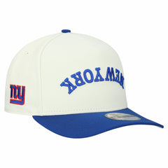 New York Giants New Era Upside Down 9FIFTY A-Frame Snapback Hat Cream | NFL