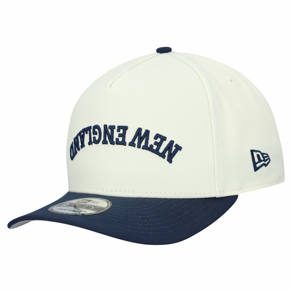 New England Patriots New Era Upside Down 9FIFTY A-Frame Snapback Hat Cream | NFL