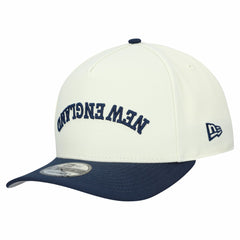 New England Patriots New Era Upside Down 9FIFTY A-Frame Snapback Hat Cream | NFL