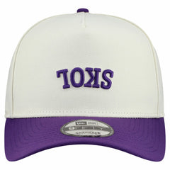 Minnesota Vikings New Era Upside Down 9FIFTY A-Frame Snapback Hat Cream | NFL