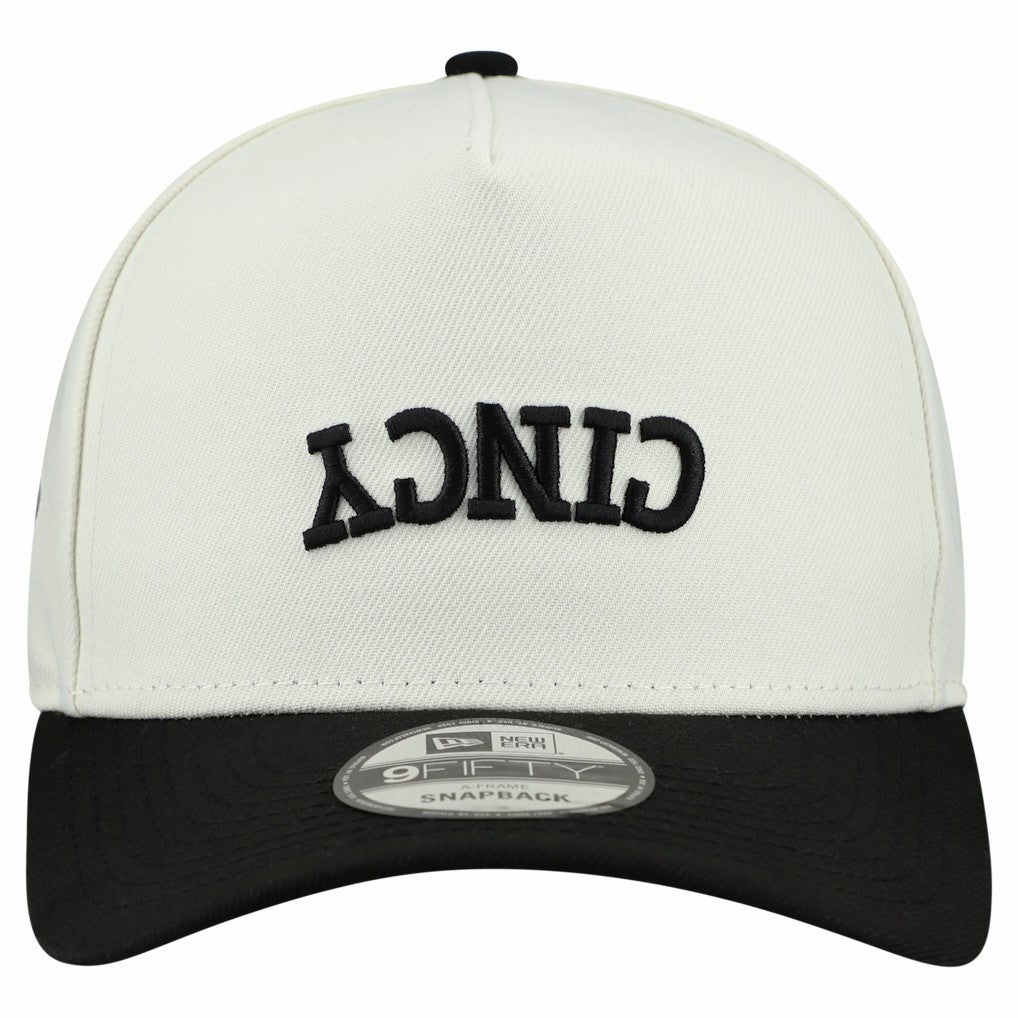 Cincinnati Bengals New Era Upside Down 9FIFTY A-Frame Snapback Hat Cream | NFL