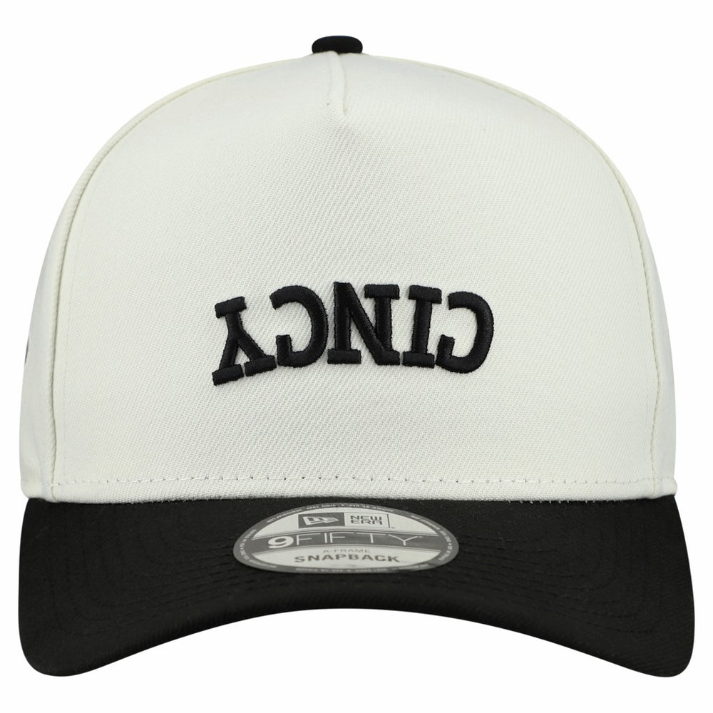 Cincinnati Bengals New Era Upside Down 9FIFTY A-Frame Snapback Hat Cream | NFL
