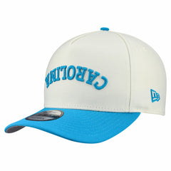 Carolina Panthers New Era Upside Down 9FIFTY A-Frame Snapback Hat Cream | NFL