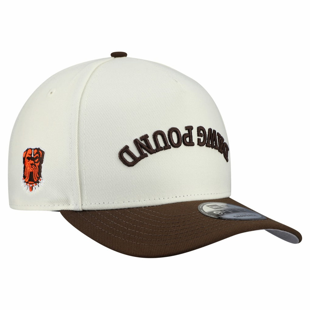 Cleveland Browns New Era Upside Down 9FIFTY A-Frame Snapback Hat Cream | NFL