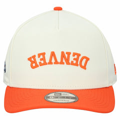 Denver Broncos New Era Upside Down 9FIFTY A-Frame Snapback Hat Cream | NFL