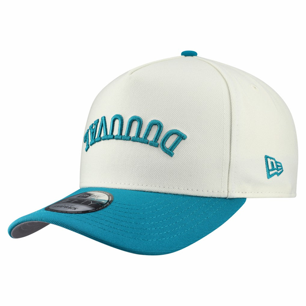 Jacksonville Jaguars New Era Upside Down 9FIFTY A-Frame Snapback Hat Cream | NFL