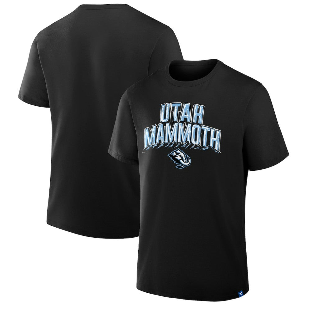Utah Mammoth Profile Male Adult Big & Tall Short Sleeve T-Shirt - Black - NHL