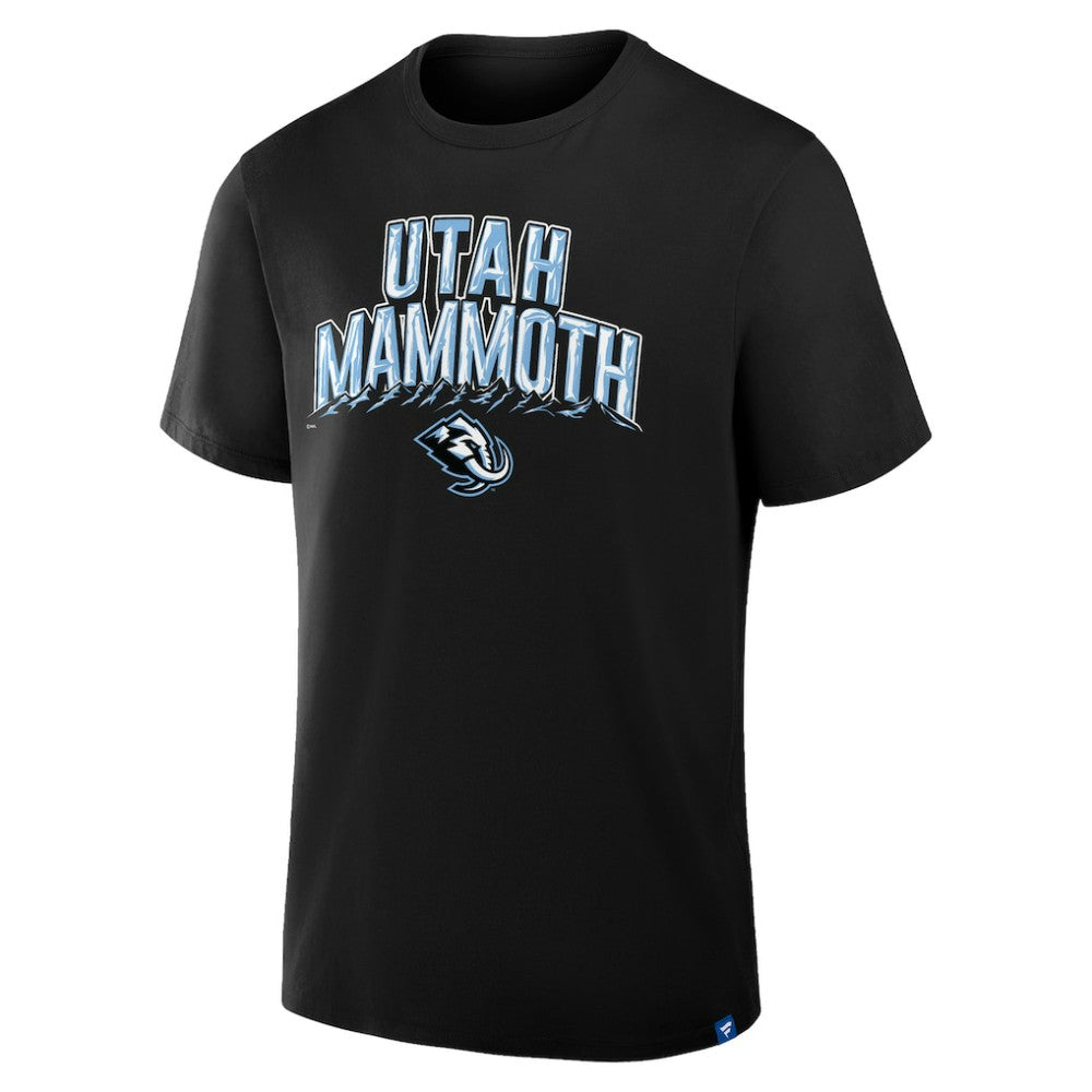 Utah Mammoth Profile Male Adult Big & Tall Short Sleeve T-Shirt - Black - NHL