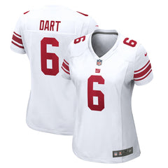 Jaxson Dart New York Giants Women's Game Jersey White | Nike for Sale
