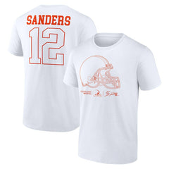 Shedeur Sanders Cleveland Browns Outline Player T-Shirt White | NFL